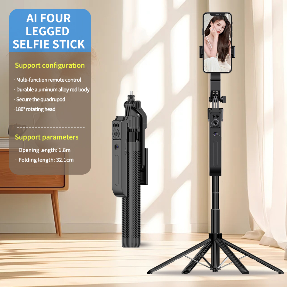 BF-C12 Phone Tripod with 360 AI Follow