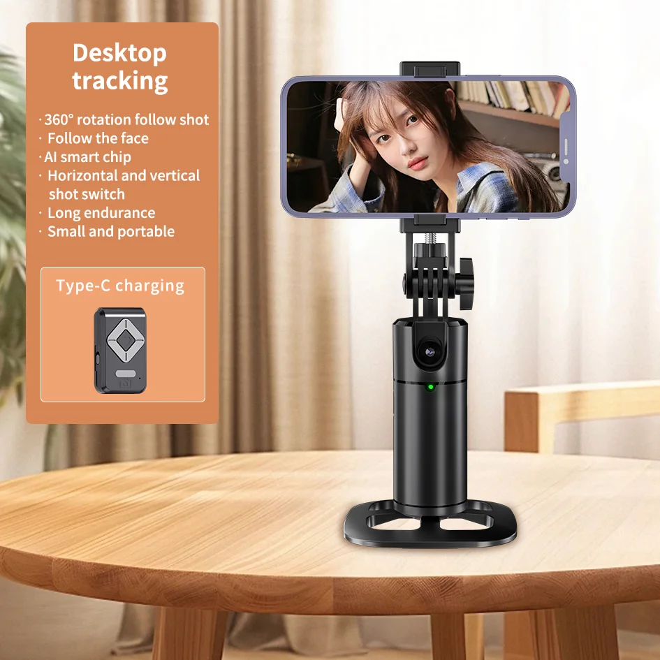 BF-Q1 AI Follow 360 Rotation Desktop Tripod Head