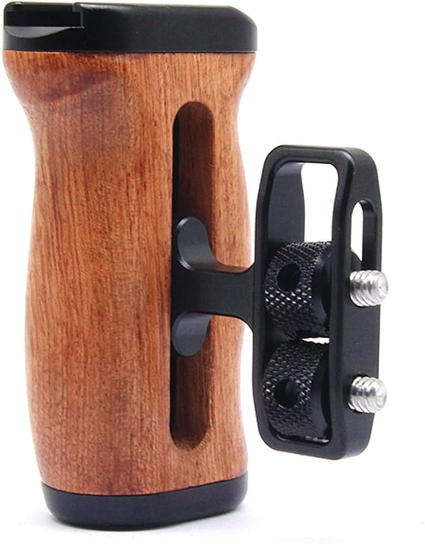 Adjustable Left/Right Wooden Handle for Camera Cage